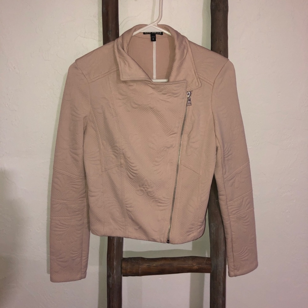 Express blush bomber jacket